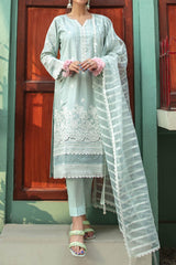 Orla by Tawakkal Semi Stitched 3 Piece Emb Lawn Suit-O-8853