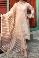 Orla by Tawakkal Semi Stitched 3 Piece Emb Lawn Suit-O-8851