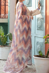 Orla by Tawakkal Semi Stitched 3 Piece Emb Lawn Suit-O-8854