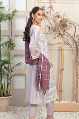 Afsaneh by Tawakkal Semi Stitched 3 Piece Jacquard Lawn Collection'2023-A-8863