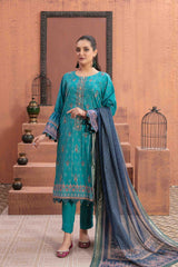 Saaja by Tawakkal Unstitched 3 Piece Emb Digital Print Lawn Suit-S-8894