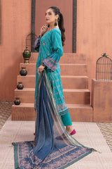 Saaja by Tawakkal Unstitched 3 Piece Emb Digital Print Lawn Suit-S-8894