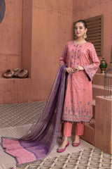 Saaja by Tawakkal Unstitched 3 Piece Emb Digital Print Lawn Suit-S-8895