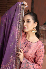 Saaja by Tawakkal Unstitched 3 Piece Emb Digital Print Lawn Suit-S-8895