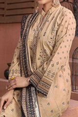 Saaja by Tawakkal Unstitched 3 Piece Emb Digital Print Lawn Suit-S-8899