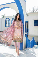 Bareerah by Tawakkal Unstitched 3 Piece Broshia Digital Print Lawn Suit-B-8904
