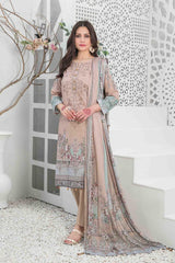 Mehmal by Tawakkal Unstitched 3 Piece Lawn Suit-M-8912