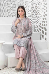 Mehmal by Tawakkal Unstitched 3 Piece Lawn Suit-M-8913