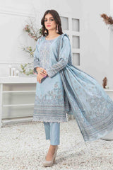 Mehmal by Tawakkal Unstitched 3 Piece Lawn Suit-M-8914