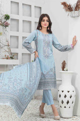Mehmal by Tawakkal Unstitched 3 Piece Lawn Suit-M-8914
