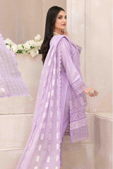 Niesha by Tawakkal Semi Stitched 3 Piece Emb Slub Lawn Suit-N-8959