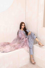 Niesha by Tawakkal Semi Stitched 3 Piece Emb Slub Lawn Suit-N-8962