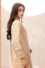 Niesha by Tawakkal Semi Stitched 3 Piece Emb Slub Lawn Suit-N-8963