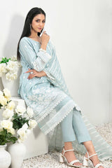 Gardenia by Tawakkal Semi Stitched 3 Piece Fancy Emb Lawn Suit-G-8965