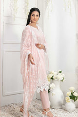 Gardenia by Tawakkal Semi Stitched 3 Piece Fancy Emb Lawn Suit-G-8970