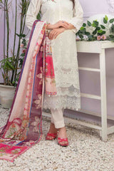 Farasha by Tawakkal Semi Stitched 3 Piece Jacquard Lawn Suit-F-8973