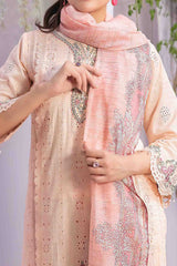 Farasha by Tawakkal Semi Stitched 3 Piece Jacquard Lawn Suit-F-8978