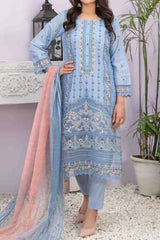 Farasha by Tawakkal Semi Stitched 3 Piece Jacquard Lawn Suit-F-8977
