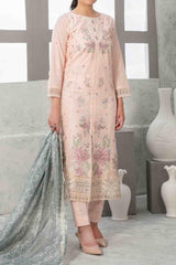 Zareesh by Tawakkal Semi Stitched 3 Piece Emb Fancy Suit-Z-9016