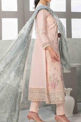 Zareesh by Tawakkal Semi Stitched 3 Piece Emb Fancy Suit-Z-9016