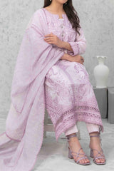 Zareesh by Tawakkal Semi Stitched 3 Piece Emb Fancy Suit-Z-9014