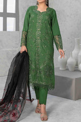 Zareesh by Tawakkal Semi Stitched 3 Piece Emb Fancy Suit-Z-9022