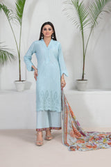 Banah By Tawakkal Unstitched 3 Piece Emb Lawn Suit-D-9120