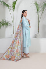 Banah By Tawakkal Unstitched 3 Piece Emb Lawn Suit-D-9120
