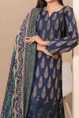 Banah By Tawakkal Unstitched 3 Piece Emb Lawn Suit-D-9116