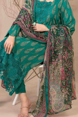 Banah By Tawakkal Unstitched 3 Piece Emb Lawn Suit-D-9118