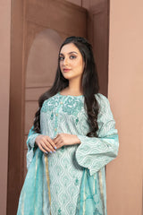 Dareen by Tawakkal Unstitched 3 Piece Emb Boring Lawn Suit-D-9199