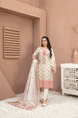 Dareen by Tawakkal Unstitched 3 Piece Emb Boring Lawn Suit-D-9202