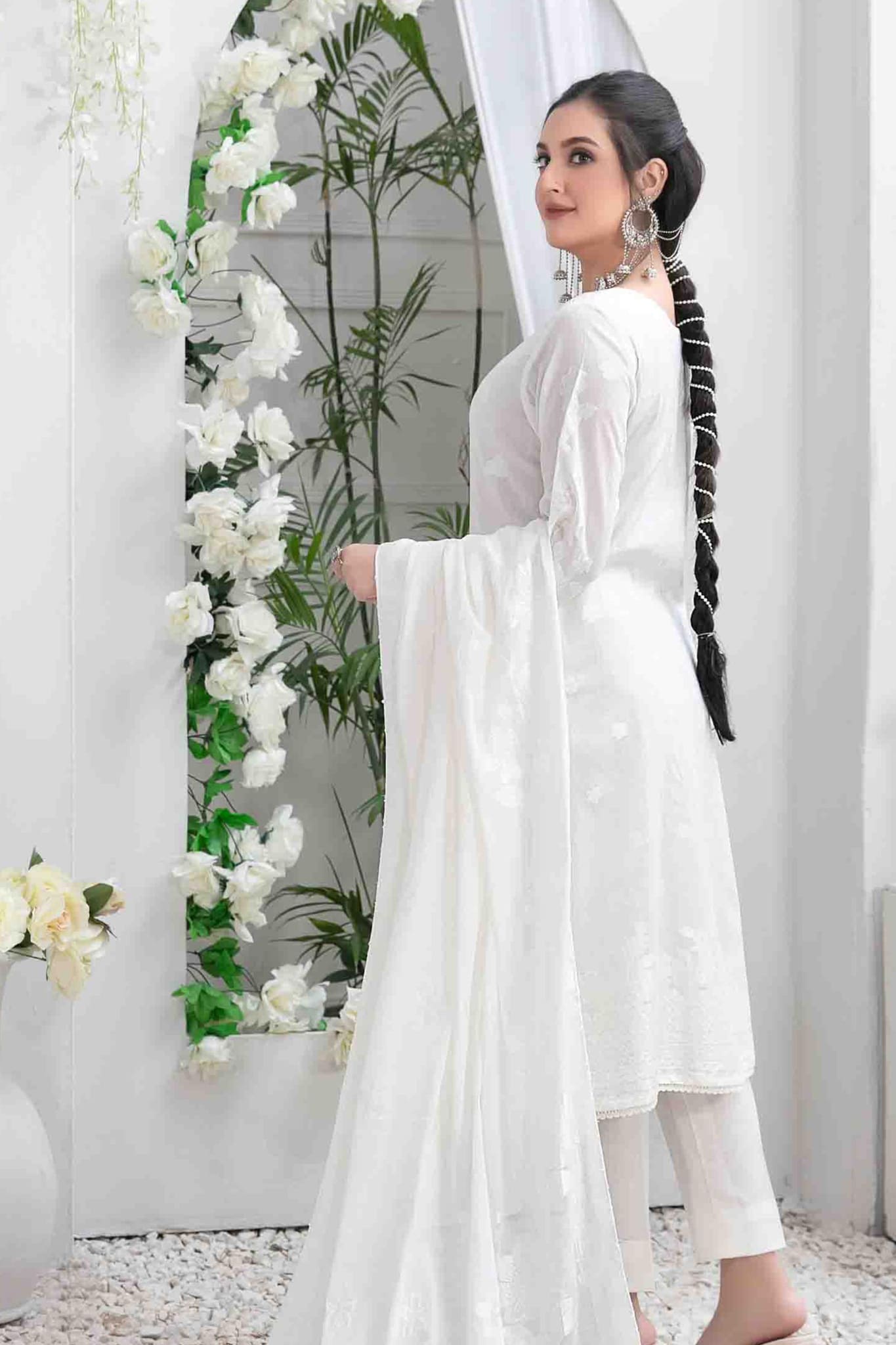 Afra by Tawakkal Unstitched 3 Piece Broshia Banarsi Lawn Collection'2023-A-9206