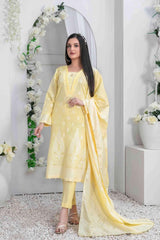 Afra by Tawakkal Unstitched 3 Piece Broshia Banarsi Lawn Collection'2023-A-9209
