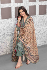 Milan by Tawakkal Unstitched 3 Piece Digital Print Slub Lawn Suit-M-9220