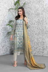 Milan by Tawakkal Unstitched 3 Piece Digital Print Slub Lawn Suit-M-9221