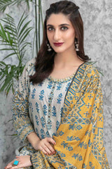 Milan by Tawakkal Unstitched 3 Piece Digital Print Slub Lawn Suit-M-9221