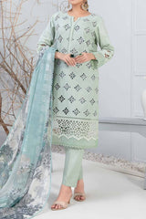 Amora by Tawakkal Unstitched 3 Piece Cotton Schiffli Emb Suit-A-9236