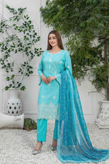 Nairah by Tawakkal Unstitched 3 Piece Broshia Banarsi Lawn Suit-NBB-9276