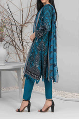 Zuha By Tawakkal Unstitched 3 Piece Emb Lawn Print Suit-D-9304