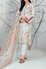 Zuha By Tawakkal Unstitched 3 Piece Emb Lawn Print Suit-D-9306