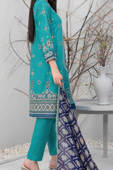 Zuha By Tawakkal Unstitched 3 Piece Emb Lawn Print Suit-D-9308