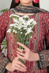 Safeena by Tawakkal Unstitched 3 Piece Digital Print Slub Lawn Suit-S-9345