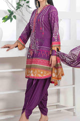 Safeena by Tawakkal Unstitched 3 Piece Digital Print Slub Lawn Suit-S-9343