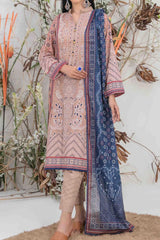 Safeena by Tawakkal Unstitched 3 Piece Digital Print Slub Lawn Suit-S-9342