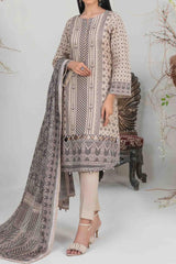 Safeena by Tawakkal Unstitched 3 Piece Digital Print Slub Lawn Suit-S-9349