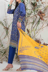 Safeena by Tawakkal Unstitched 3 Piece Digital Print Slub Lawn Suit-S-9348