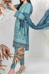 Safeena by Tawakkal Unstitched 3 Piece Digital Print Slub Lawn Suit-S-9347