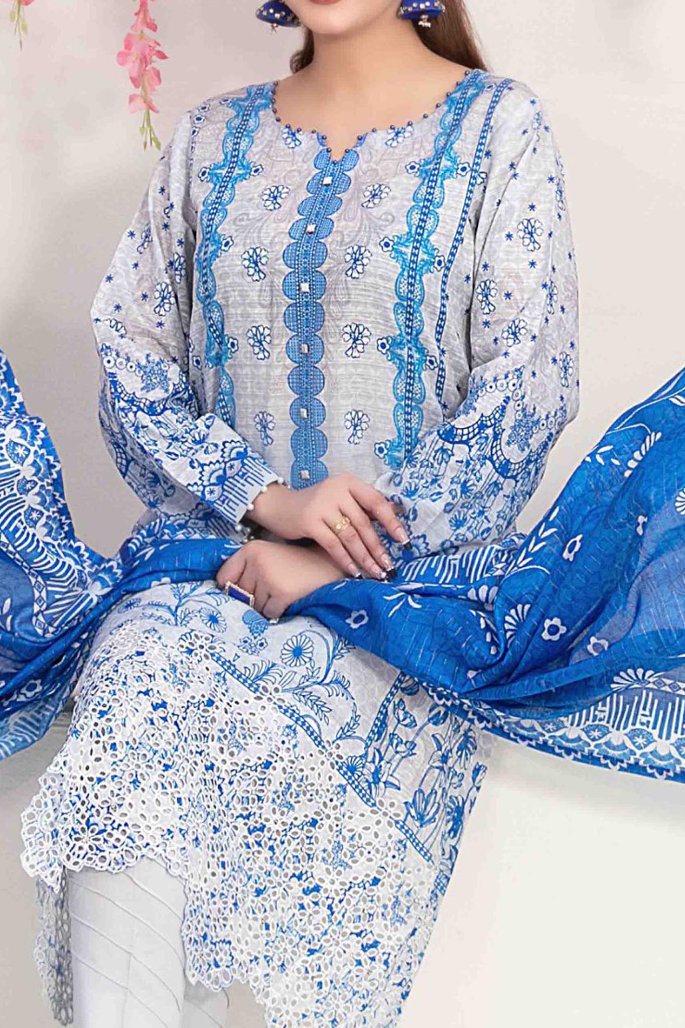 Afsara By Tawakkal Unstitched 3 Piece Digital Lawn Collection'2024-D-9380