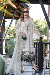 Maria B Unstitched 3 Piece Luxury Eid Lawn Suit-D-02